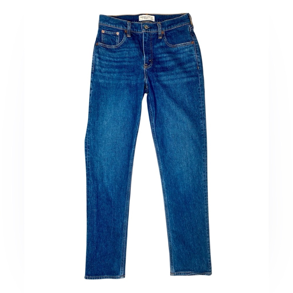 Abercrombie & Fitch Curve Love the ‘90s Straight Mid Rise Jeans Size 27 Long
